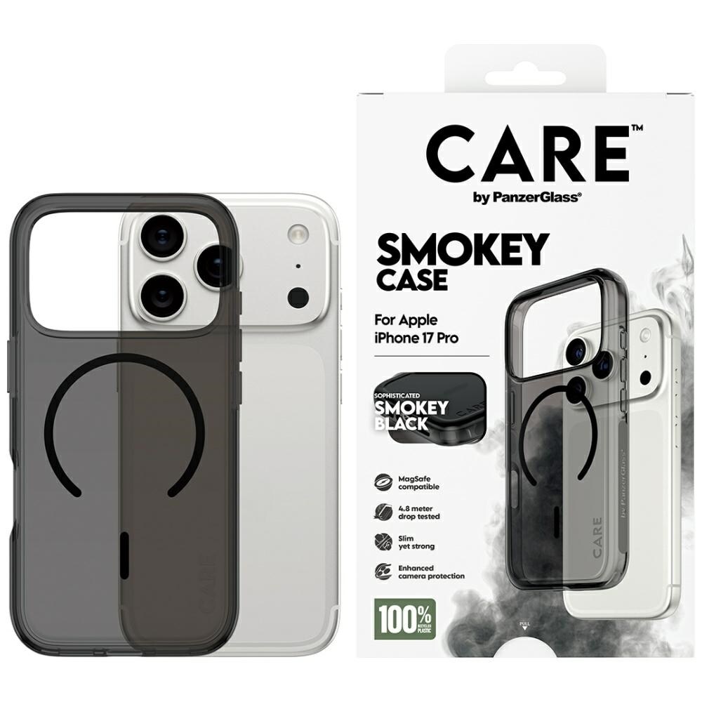 CARE by PanzerGlass Flagship Urban Explorer-etui m. sort MagSafe til iPhone 17 Pro - Sort