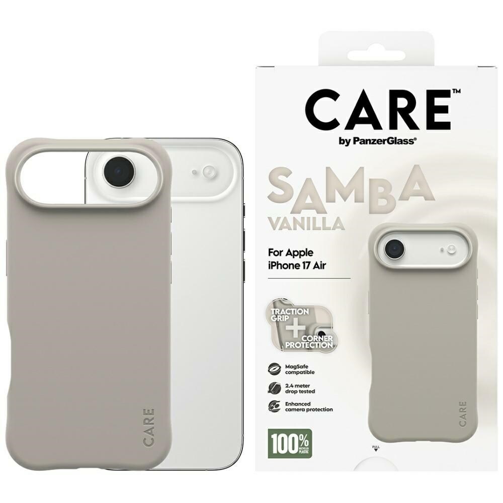 CARE by PanzerGlass Moderigtigt Samba MagSafe-etui til iPhone Air - grå