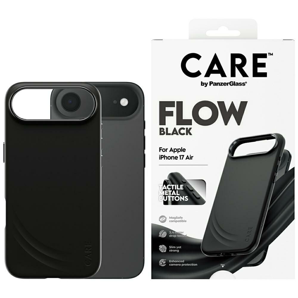 CARE by PanzerGlass Feature FLOW MagSafe-etui til iPhone Air - Sort