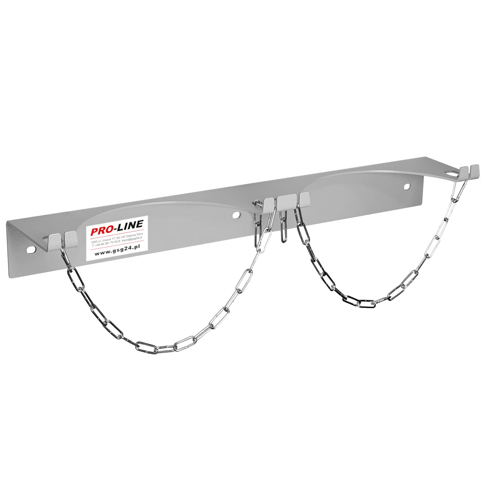 Vægholder til 2 gasflasker, maks. diameter 250 mm PRO-LINE-flasker