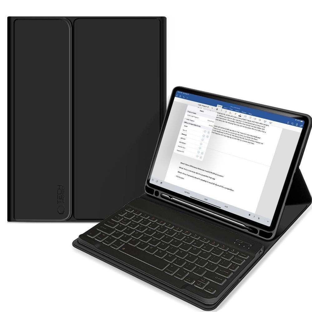 Tech-Protect SC Pen + Keyboard-etui med tastatur til iPad 10,9" 2022 - Sort