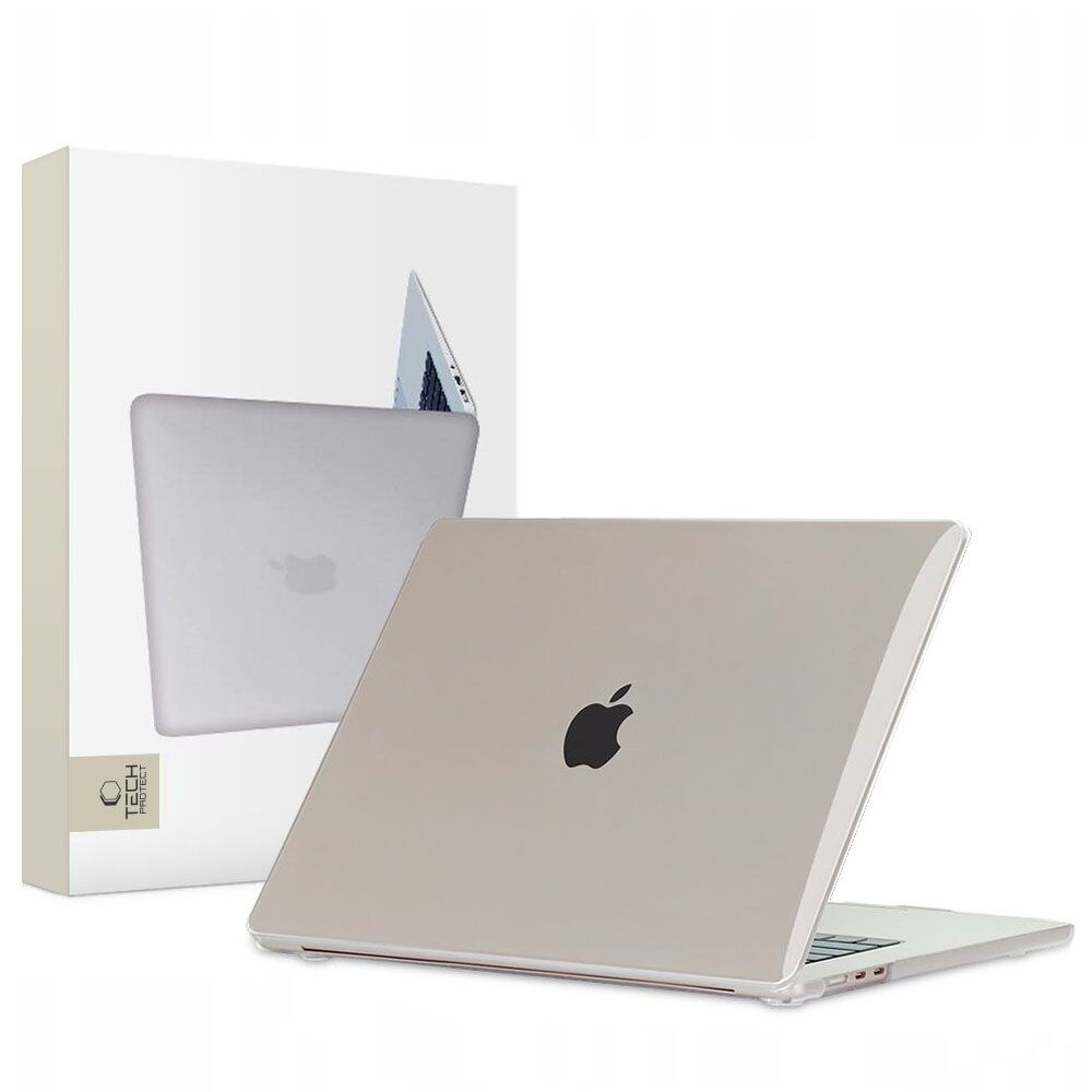 Tech-Protect SmartShell-etui til MacBook Air 15" M2 / M3 / 2023-2024 - Transparent