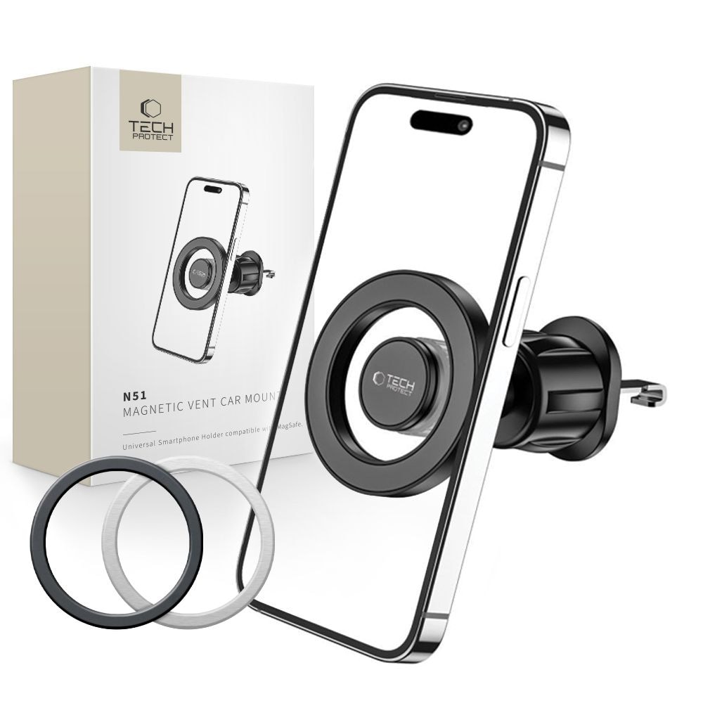 Tech-Protect N51 biltelefonholder med MagSafe til udluftning - sort