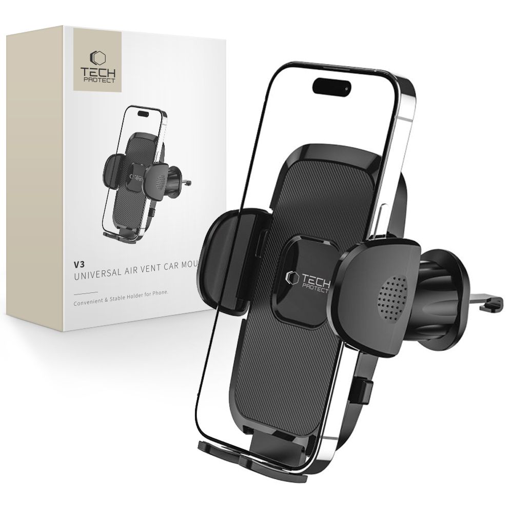 Tech-Protect V3 biltelefonholder til udluftning - sort