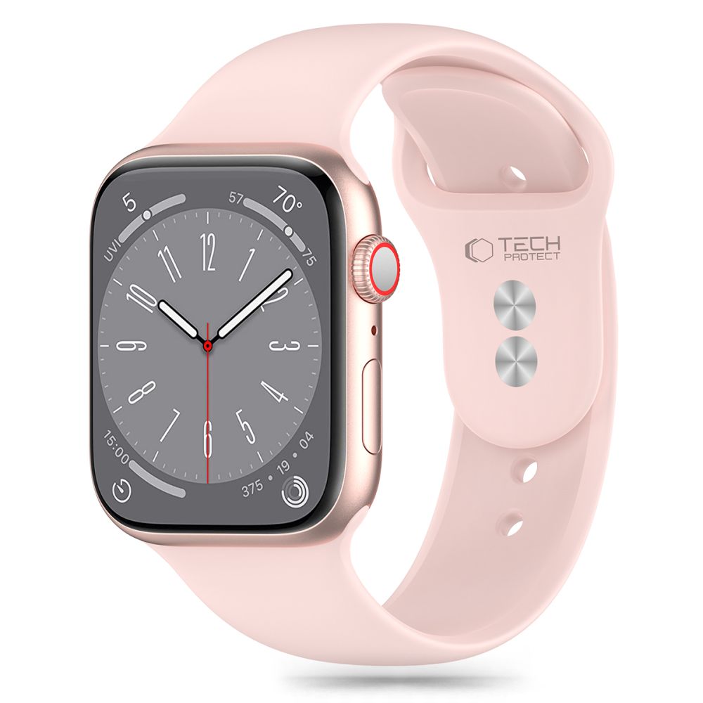Tech-Protect silikonerem til Apple Watch 4 / 5 / 6 / 7 / 8 / 9 / SE (38 / 40 / 41 mm) - Pink