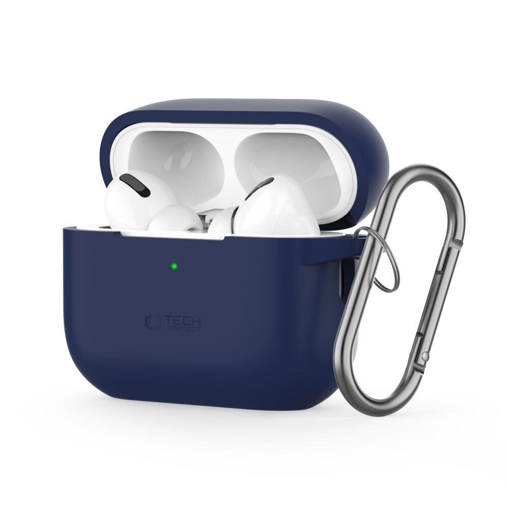 Tech-Protect Silicone Hook Case til Apple AirPods Pro 1 / 2 - Blå