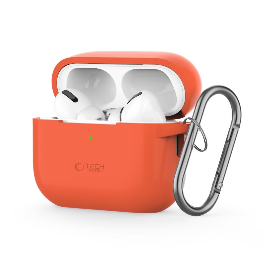 Tech-Protect Silicone Hook Case til Apple AirPods Pro 1 / 2 - Orange