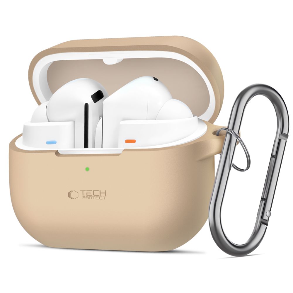 Tech-Protect Silicone Hook Case til Samsung Galaxy Buds 3 / 3 Pro - Brun
