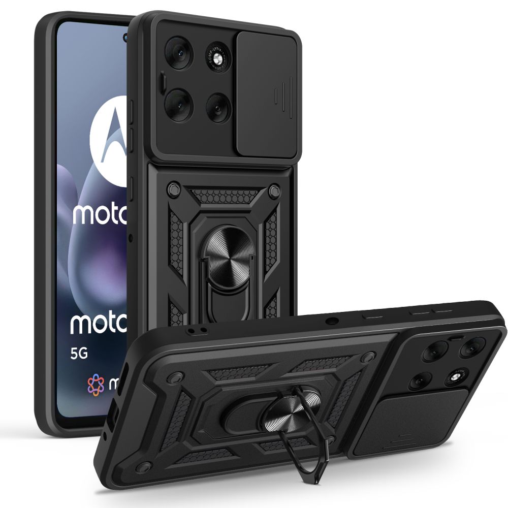Tech-Protect CamShield Pro-etui til Motorola Moto G86 5G - Sort