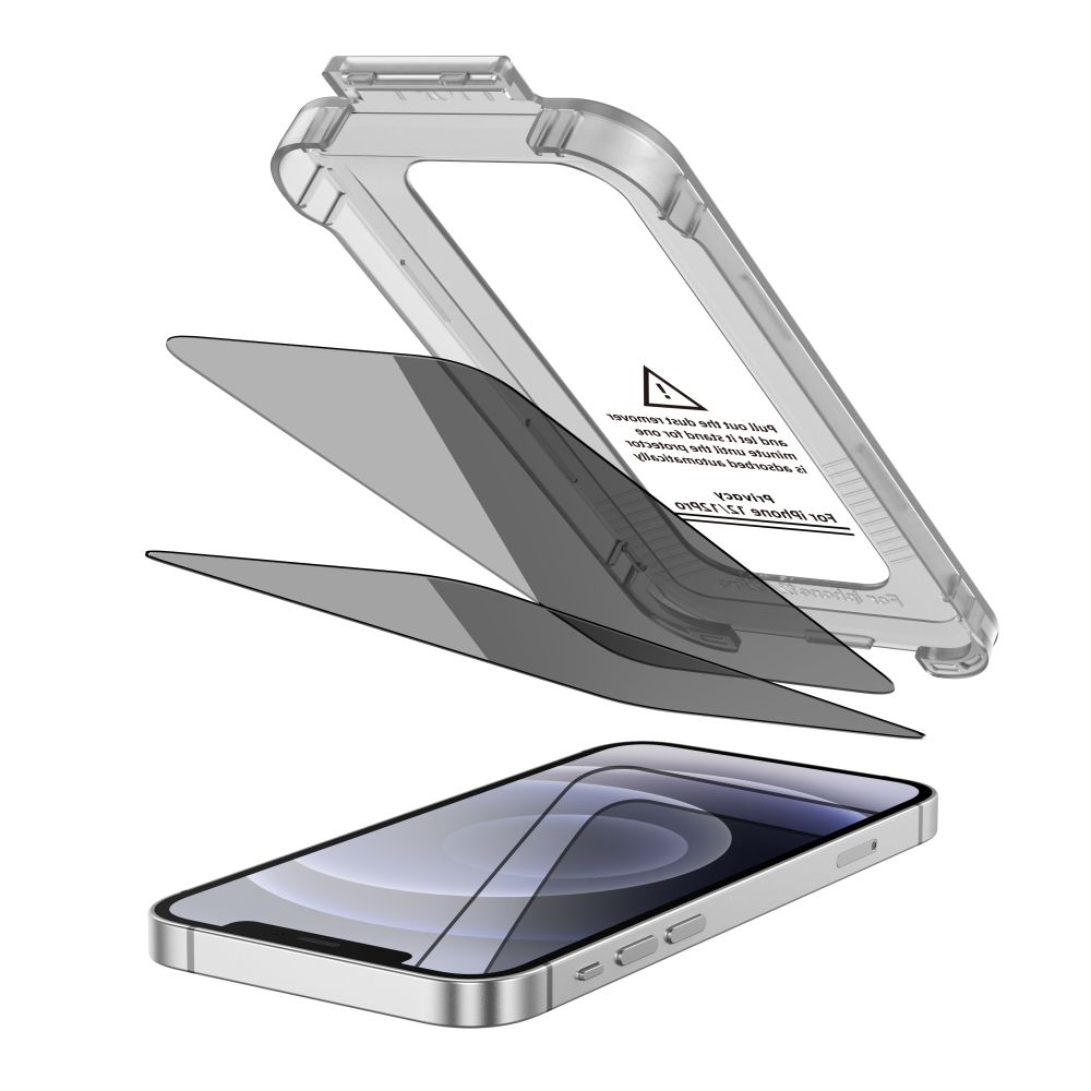 Tech-Protect Quick Set Spy+ Privacy Glass 2-pak til iPhone 12 / 12 Pro
