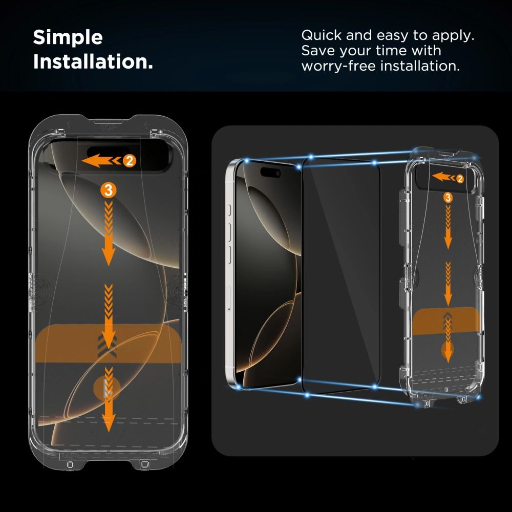 Tech-Protect Quick Set Spy+ Privacy Glass 2-pak til iPhone 16 Pro