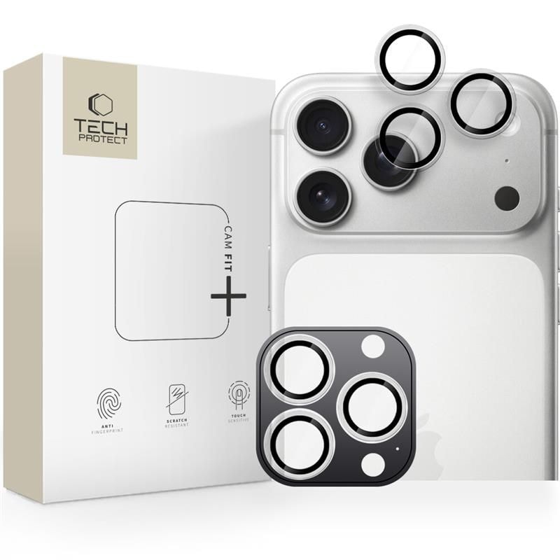 Tech-Protect Camring Fit+ kameraovertræk til iPhone 14/15/16/17 Pro/Max - Klar