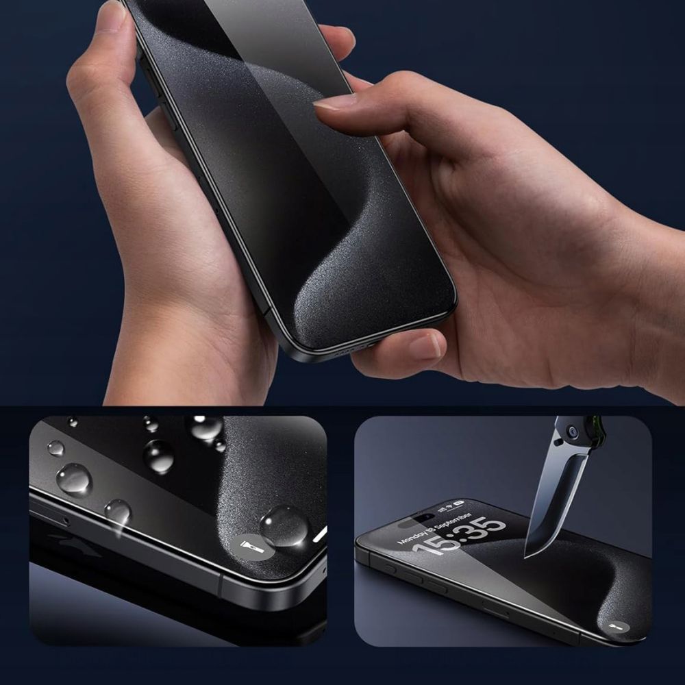 Tech-Protect Glass Fit+ 2-pak hærdet glas til iPhone 17 Air - transparent