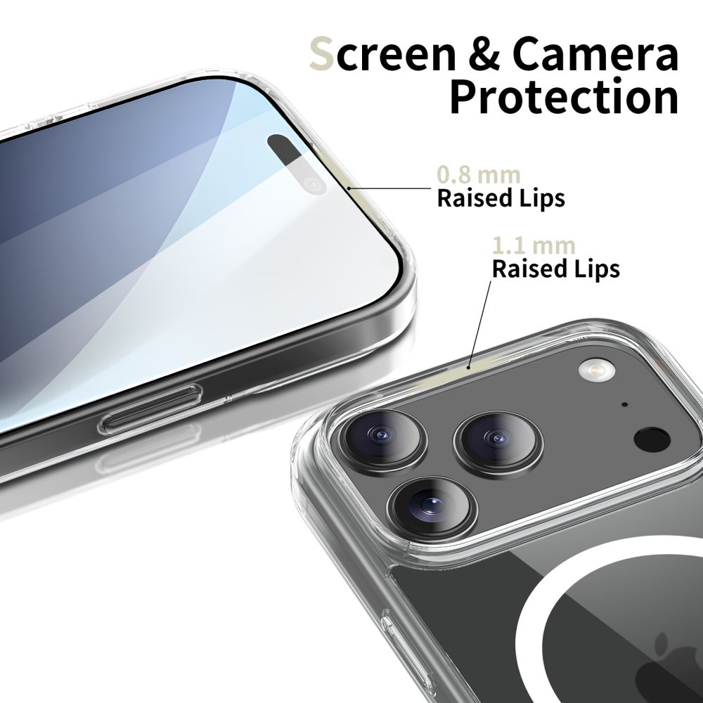 Tech-Protect FlexAir Hybrid MagSafe-etui til iPhone 17 Pro - Klar