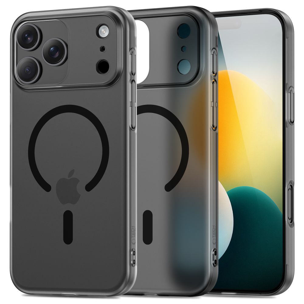 Tech-Protect MagSlim MagSafe-etui til iPhone 17 Pro Max - mat sort