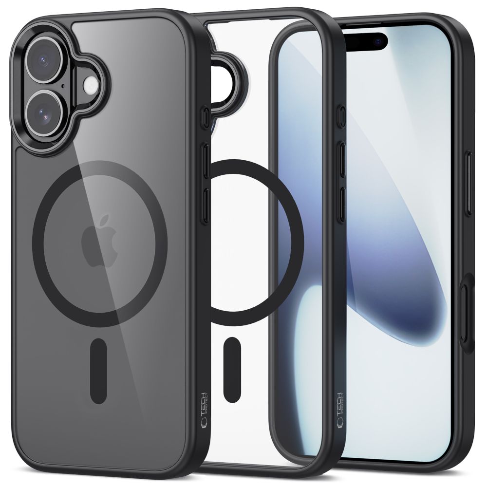 Tech-Protect MagMat MagSafe-etui til iPhone 17 - Klar sort