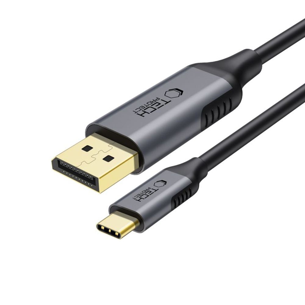 Tech-Protect UltraBoost USB-C til DisplayPort 1.4 8K 60Hz-kabel 180 cm - Sort