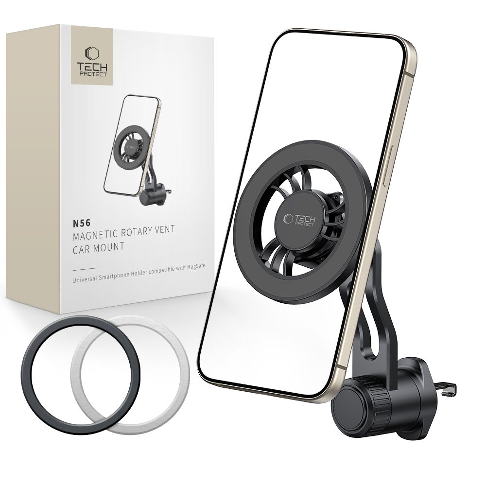 Tech-Protect N56 MagSafe holder til udluftning i bilen - sort