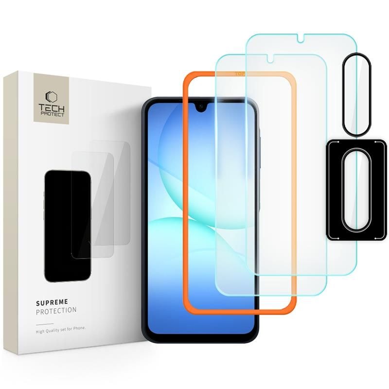 Tech-Protect Supreme Easy 3-pak hærdet glas til Samsung Galaxy A17 4G / 5G