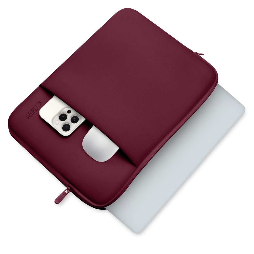 Tech-Protect Neopren 14" taske til bærbar computer - Bourgogne