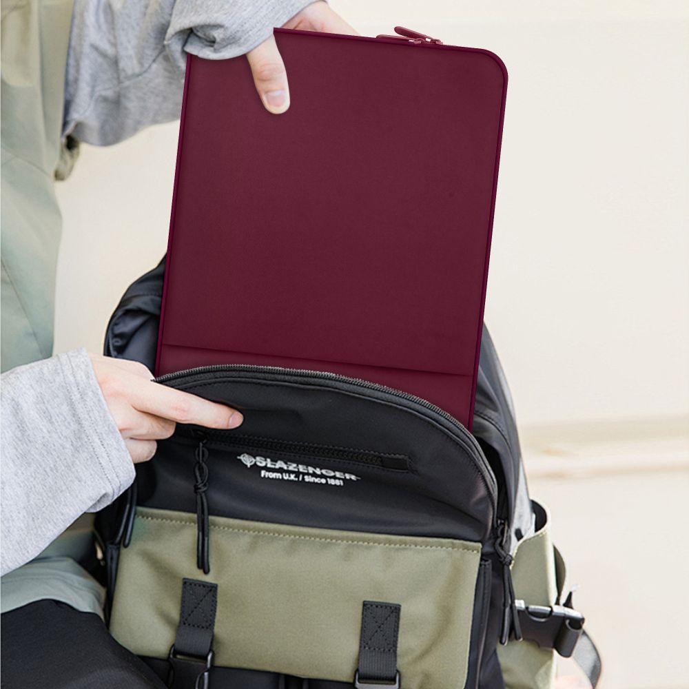 Tech-Protect Neopren 14" taske til bærbar computer - Bourgogne
