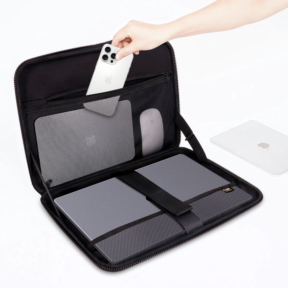 Tech-Protect Kevlar Pro-etui til bærbar computer 15-16" – Svart / Laptop-etui / Computertaske