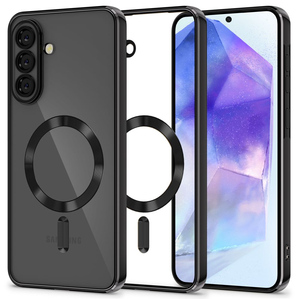 Tech-Protect MagFlex MagSafe-etui til Samsung Galaxy A56 5G - Klar sort