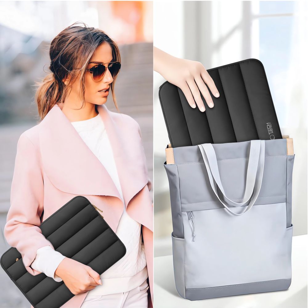Tech-Protett Fluffy Laptop Bag 15-16 - Sort