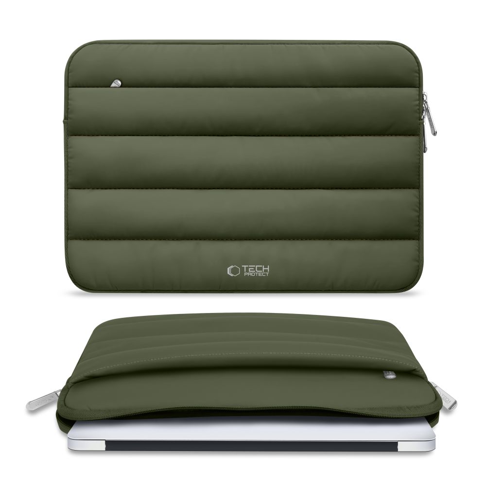 Tech-Protett Fluffy Laptop Bag 13-14 - Grøn