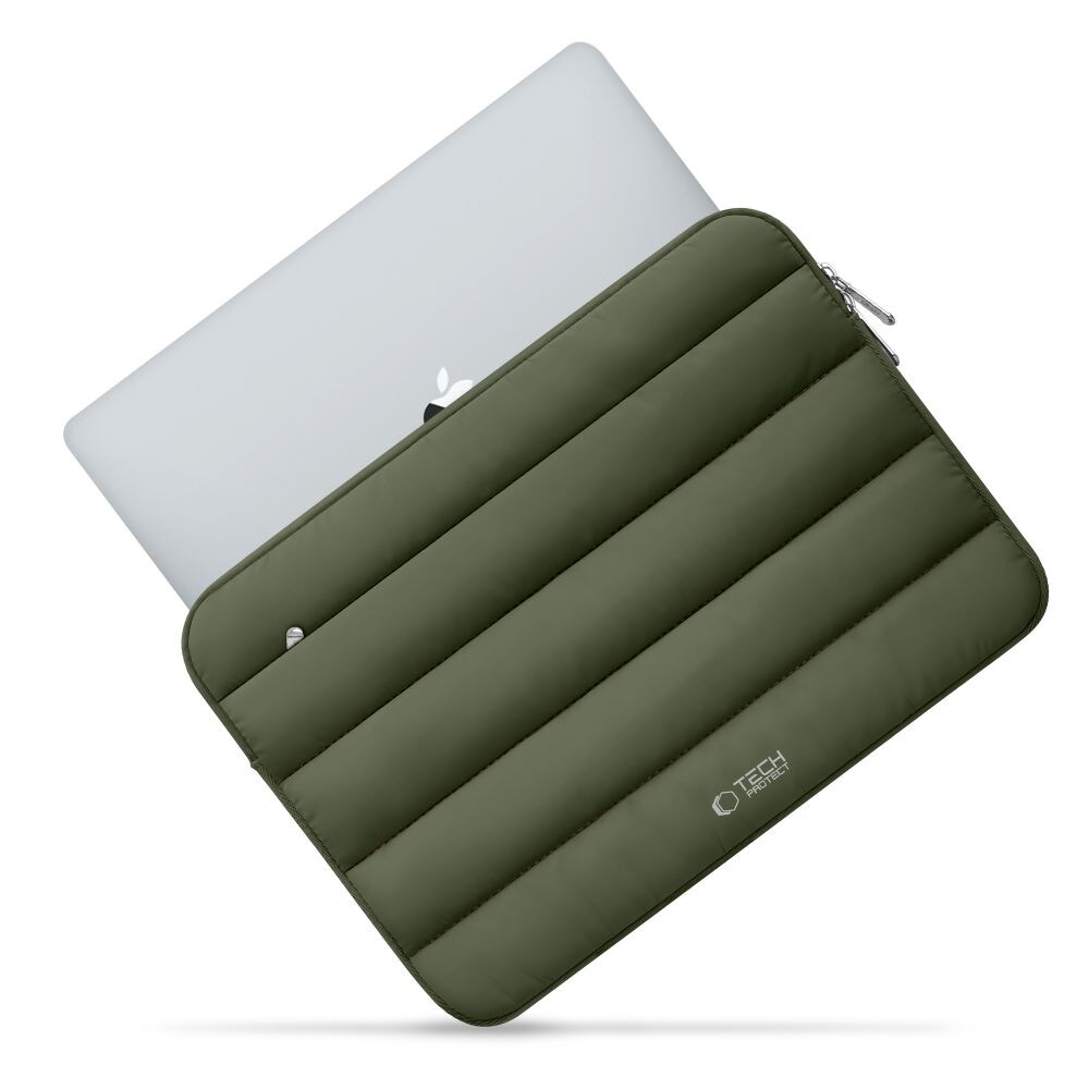 Tech-Protett Fluffy Laptop Bag 13-14 - Grøn