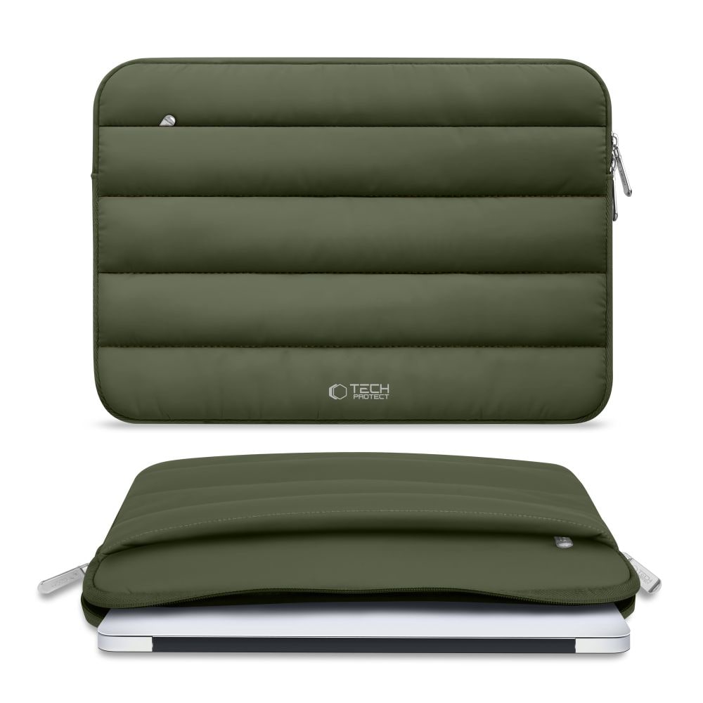 Tech-Protett Fluffy Laptop Bag 15-16 - Grøn