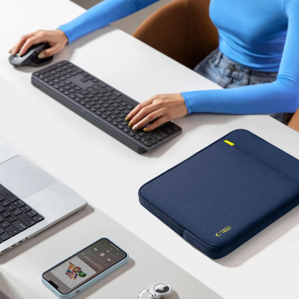Tech-Protect Defender Laptop-taske 15-16 - marineblå