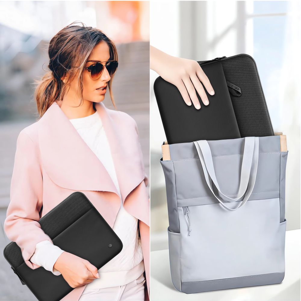 Tech-Protect Sleeve Laptop-taske 15-16 - Sort