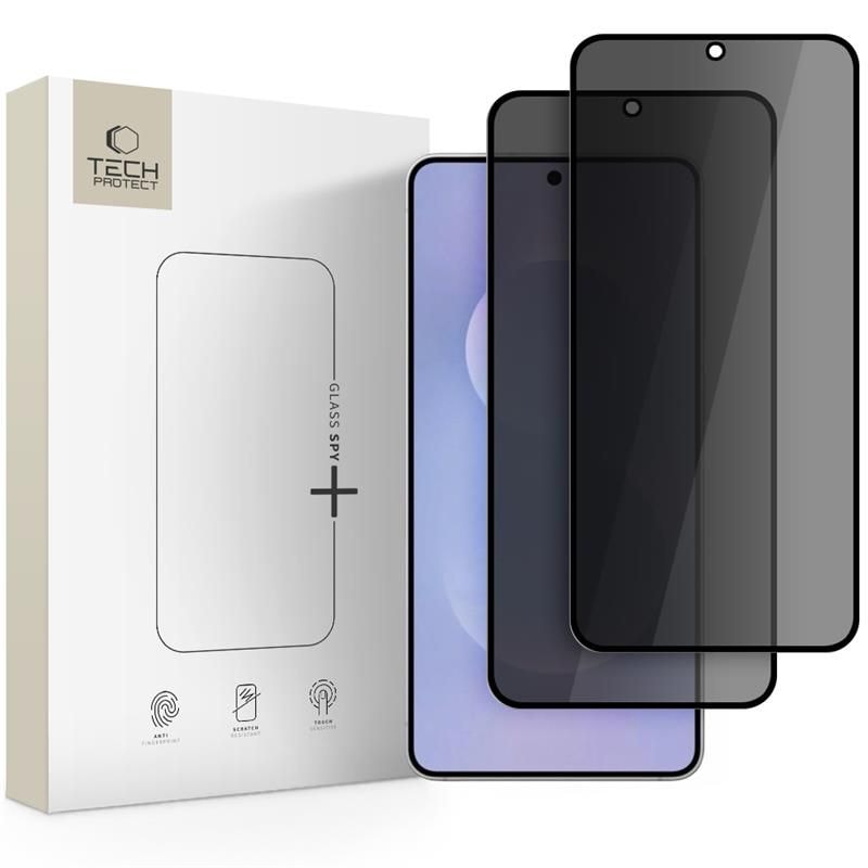 Tech-Protect Glass Spy+ 2-pak privatlivsglas til Samsung Galaxy S25 Edge