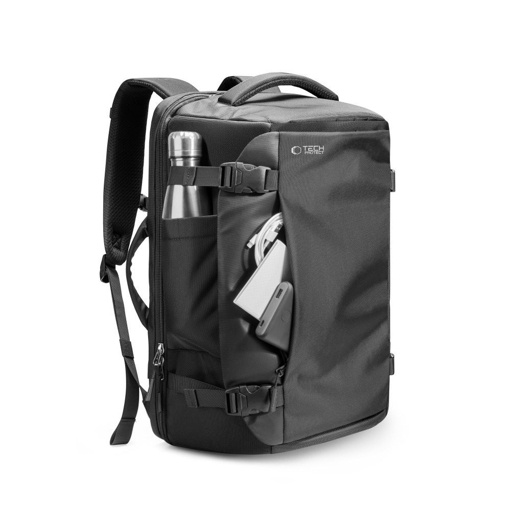 Tech-Protect Defender S40-rygsæk til Ryanair & Wizzar, 20L bærbar computer - Sort