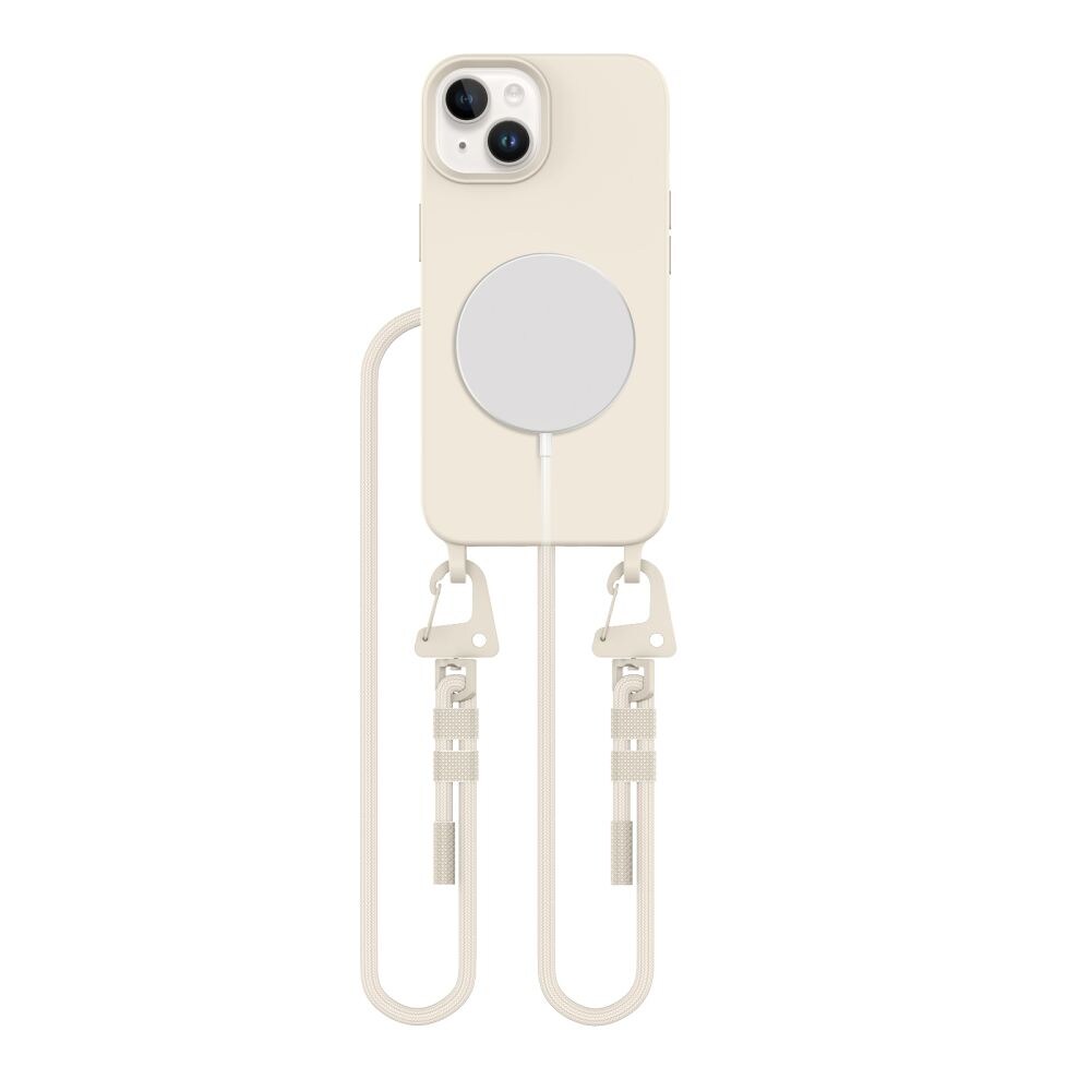 Tech-Protect MagNecklace MagSafe iPhone 14 Etui - Beige