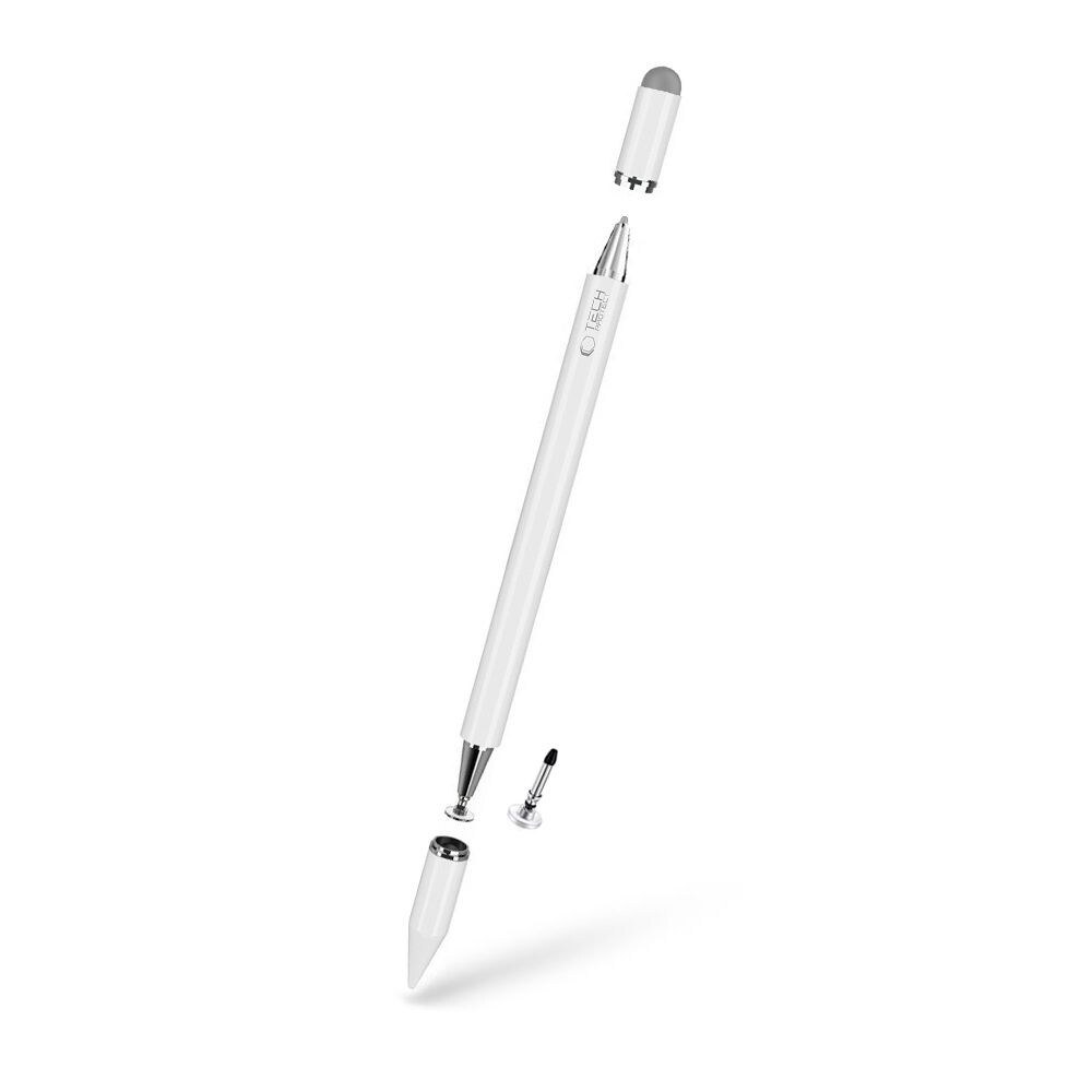 Tech-Protect USP200 3-TIP Stylus Passiv Pen – Hvid / Passiv styluspen / Touchscreen-pen