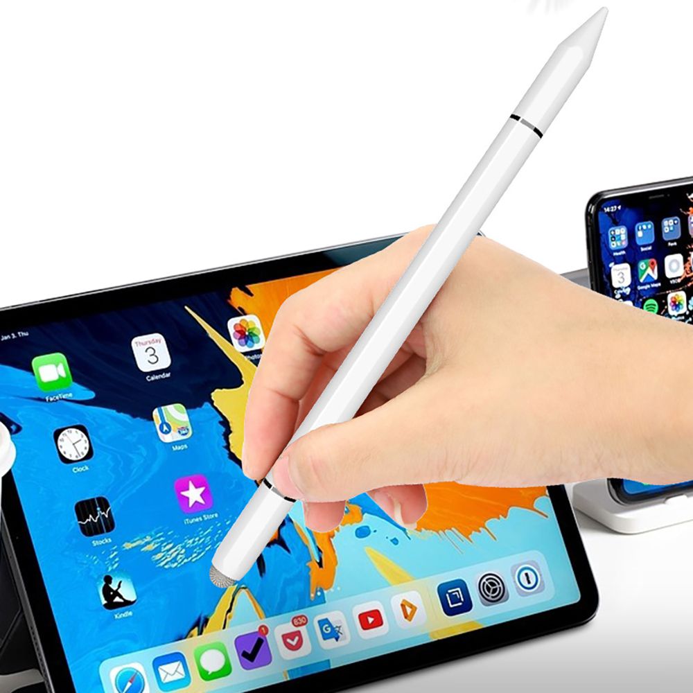Tech-Protect USP200 3-TIP Stylus Passiv Pen – Hvid / Passiv styluspen / Touchscreen-pen