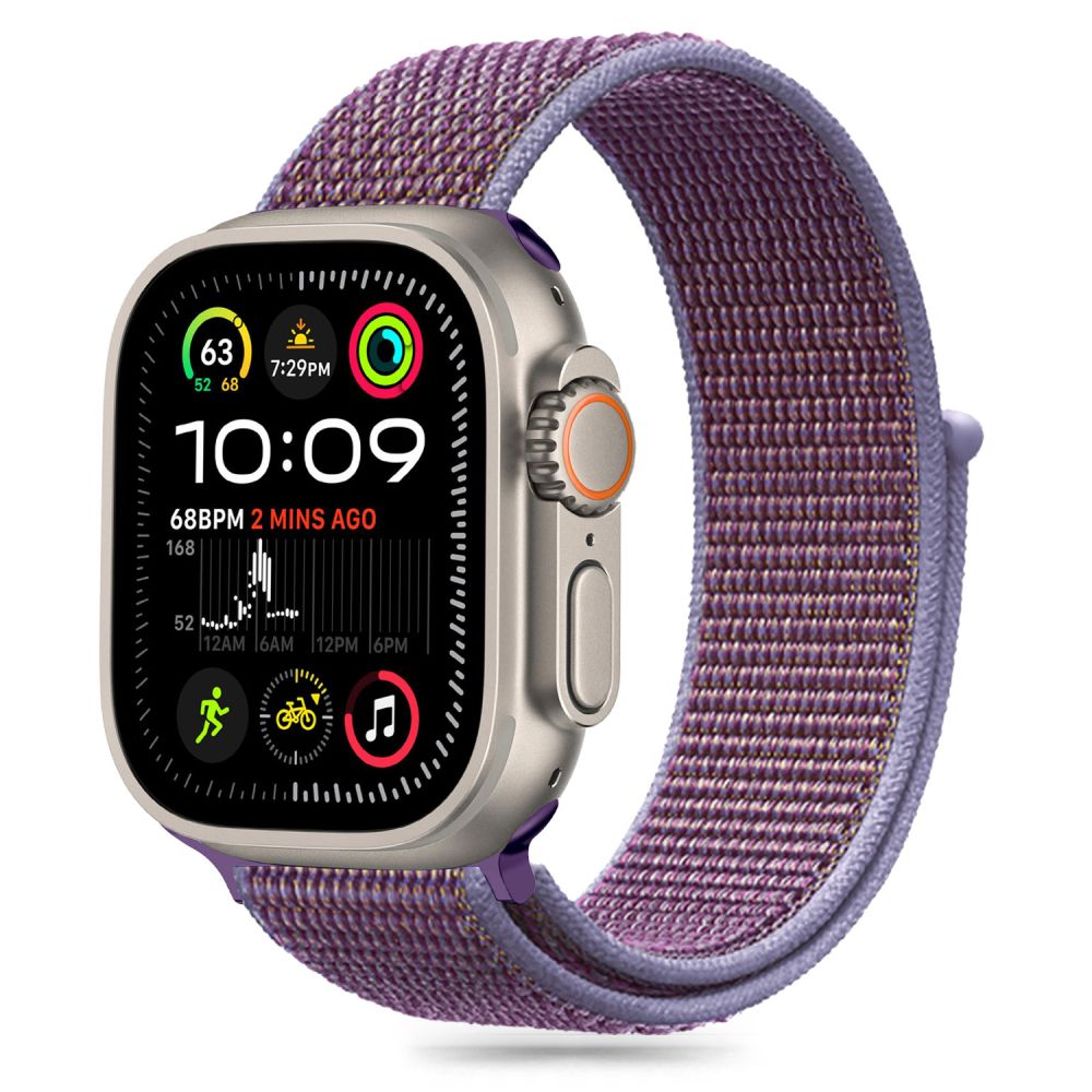 Tech-Protect nylonrem til Apple Watch 6 / 7 / 8 / 9 / 10 / SE (40 / 41 / 42 MM) - Lilla