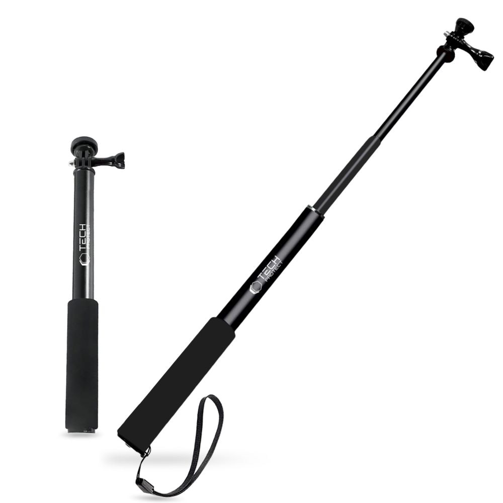 Tech-Protect GA100 Monopad & Selfie Stick til GoPro / DJI - Sort