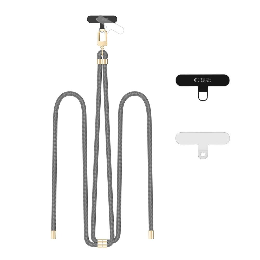 Tech-Protect C7S Rope Crossbody Strap Leash - grå