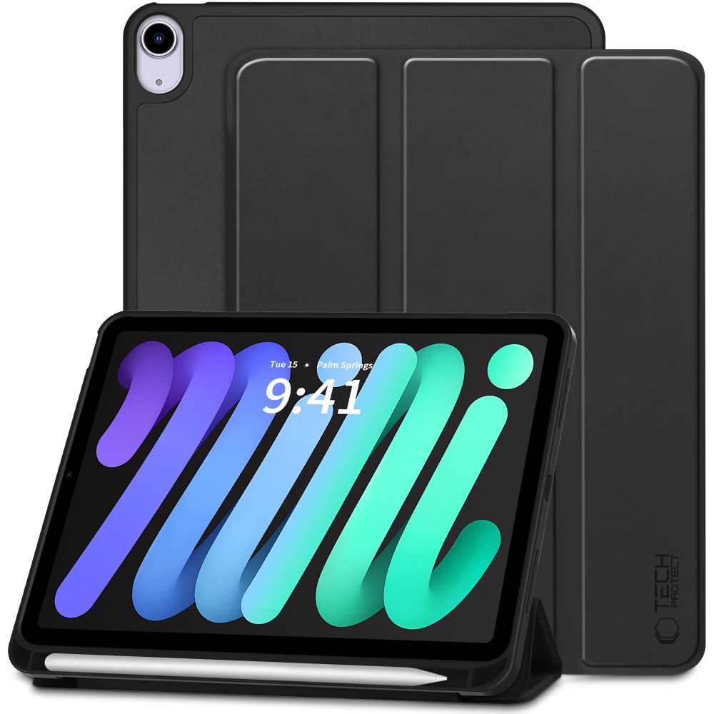 Tech-Protect SC Pen Case til iPad Mini 6 / 7 / 2021-2024 - Sort