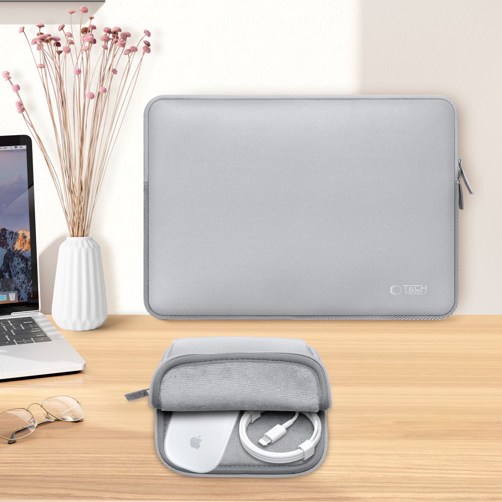 Tech-Protect Neoslim 13-14" taske til bærbar computer - grå