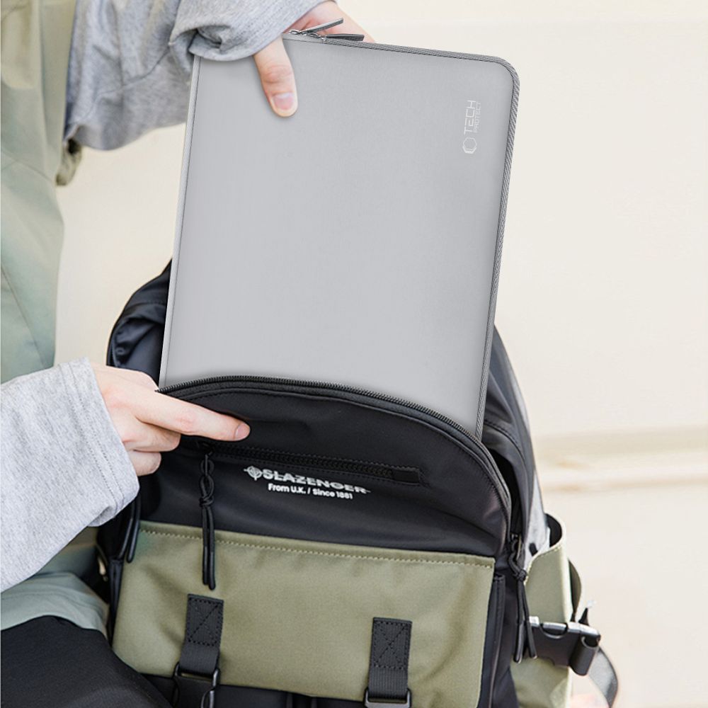 Tech-Protect Neoslim 13-14" taske til bærbar computer - grå