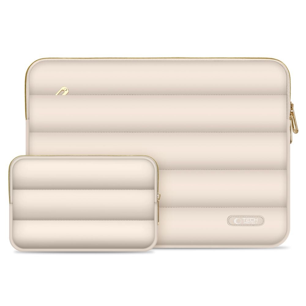 Tech-Protect Puffy 15-16 taske til bærbar computer - Beige