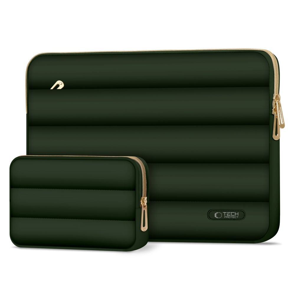 Laptop-taske 15-16 Tech-Protect Puffy - oliven