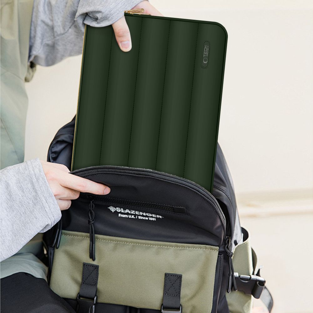 Laptop-taske 15-16 Tech-Protect Puffy - oliven