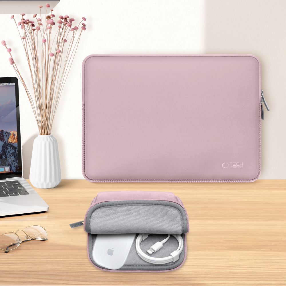 Tech-Protect Neoslim 15-16" taske til bærbar computer - pink
