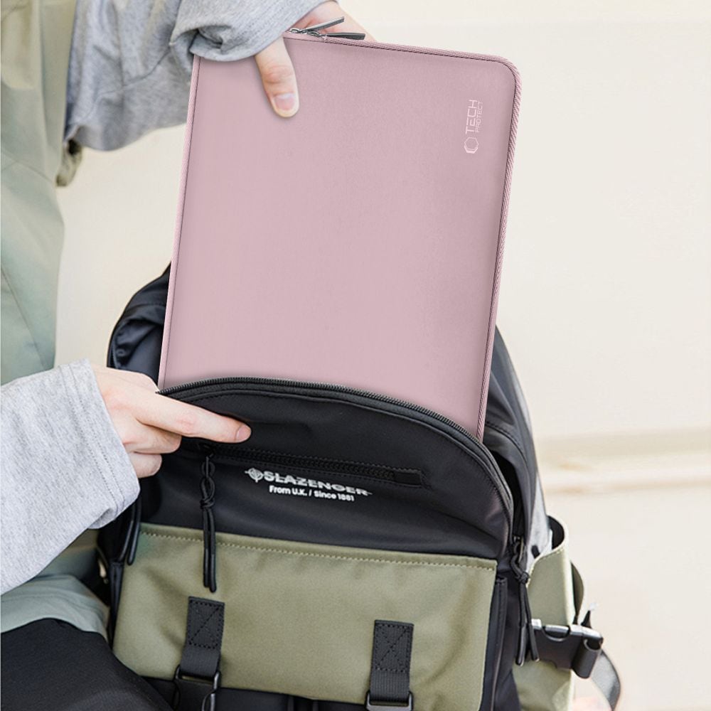 Tech-Protect Neoslim 15-16" taske til bærbar computer - pink