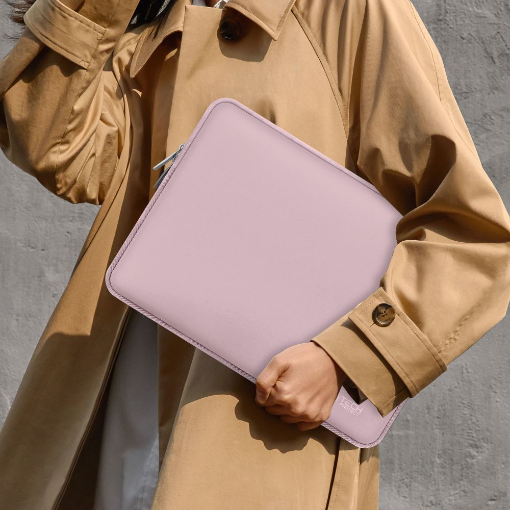 Tech-Protect Neoslim 15-16" taske til bærbar computer - pink